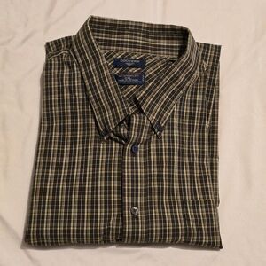 Dockers brown plaid button down XXL